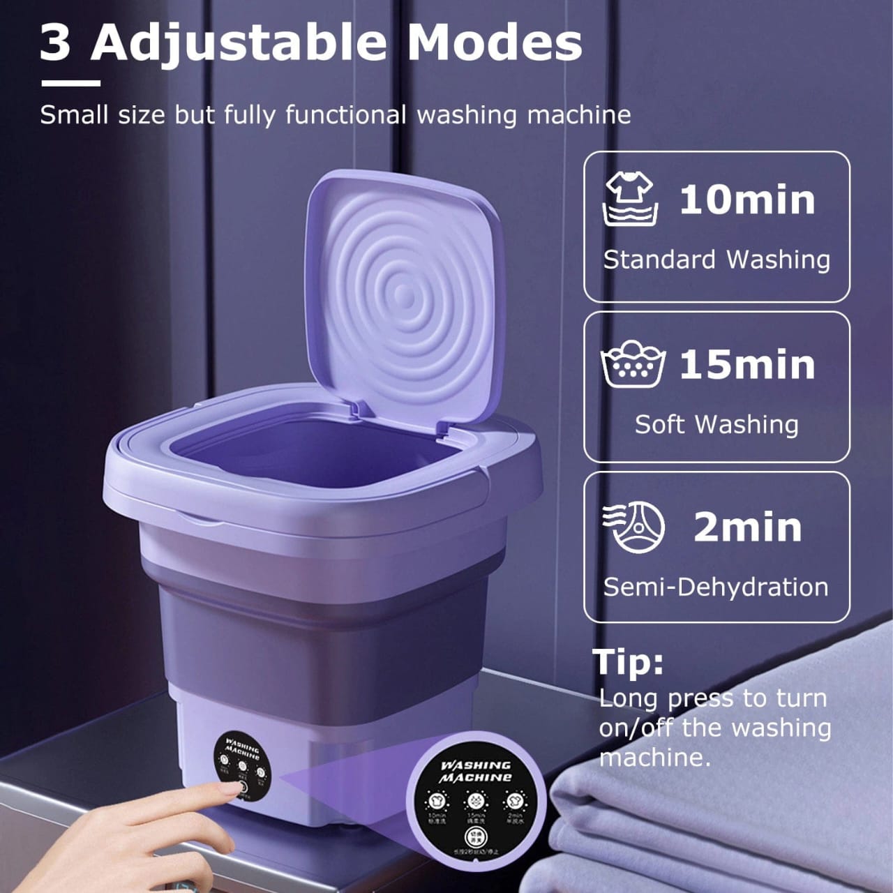 Mini Foldable washing Machine